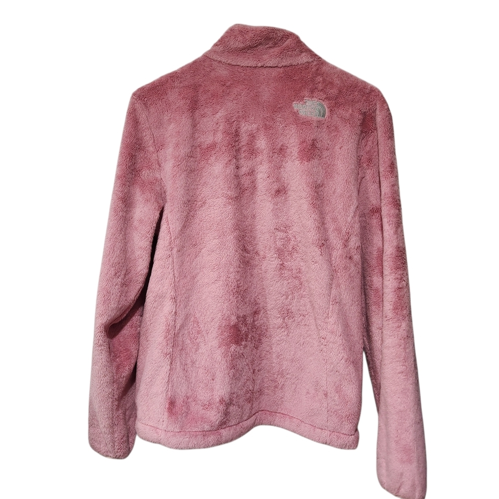 North Face Osito Fleece Full Zip Jacket Pink Size M - Picture 4 of 6